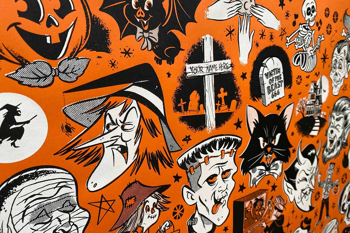 Fright Fall Fright-Fall Drawing Challenge Poster | RetroSupply Co.