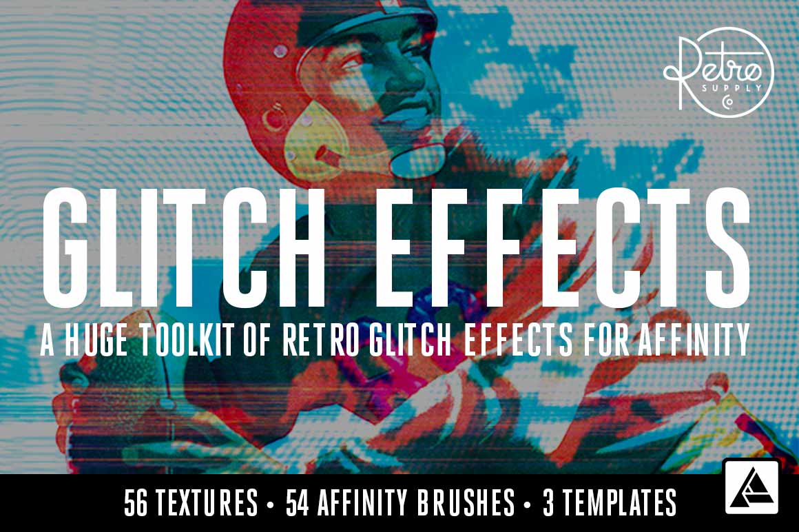 Glitch Effects  Affinity Designer Glitch Bundle - RetroSupply Co.