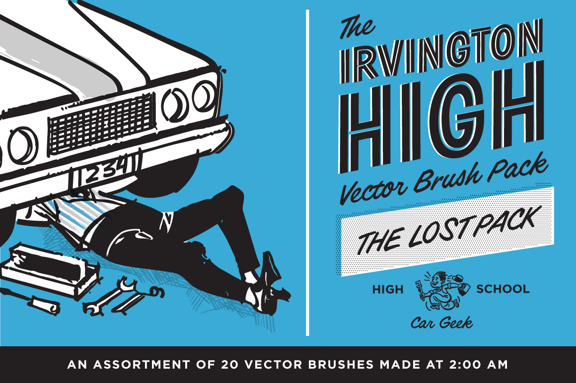 Irvington High Vector Brushes for Adobe Illustrator