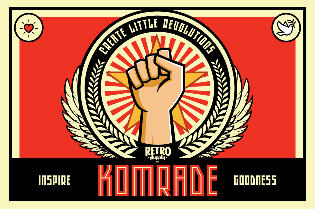 Komrade Propaganda Font by RetroSupply