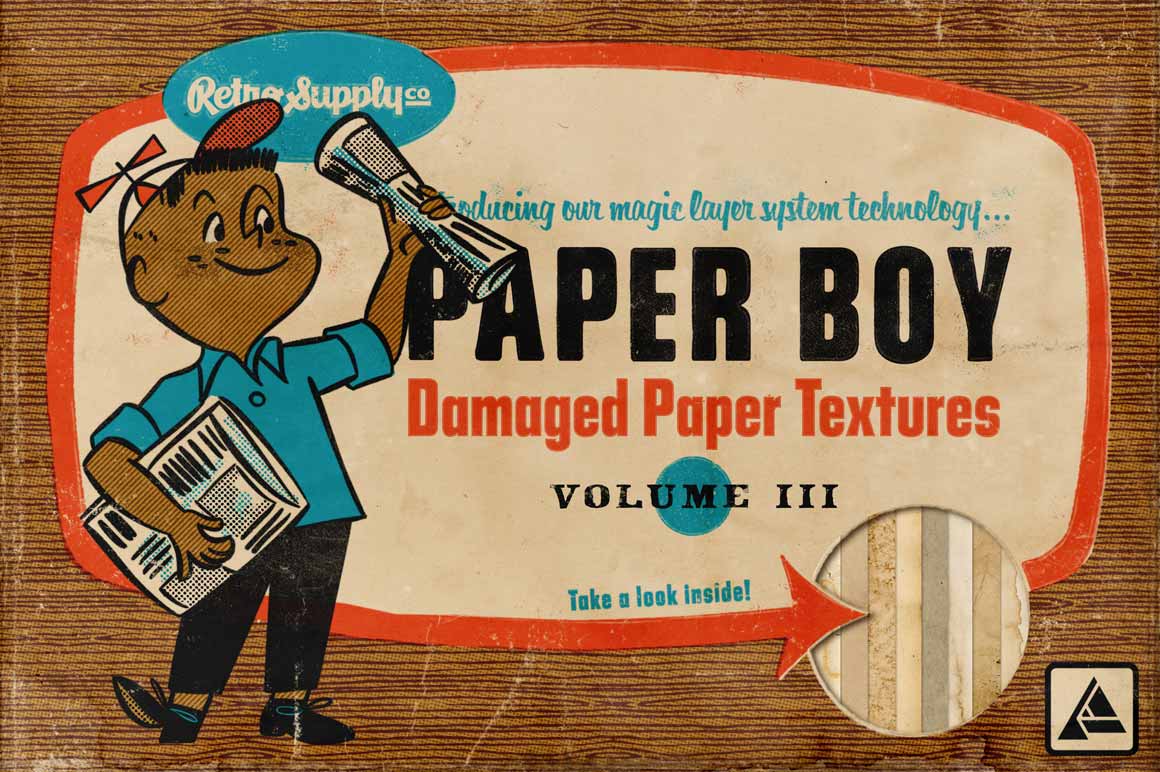 Paper Boy Damaged Paper Textures for Affinity | RetroSupply Co.