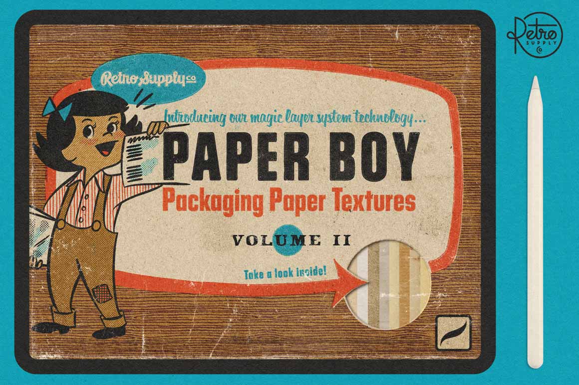 Packaging Paper Textures for Procreate
