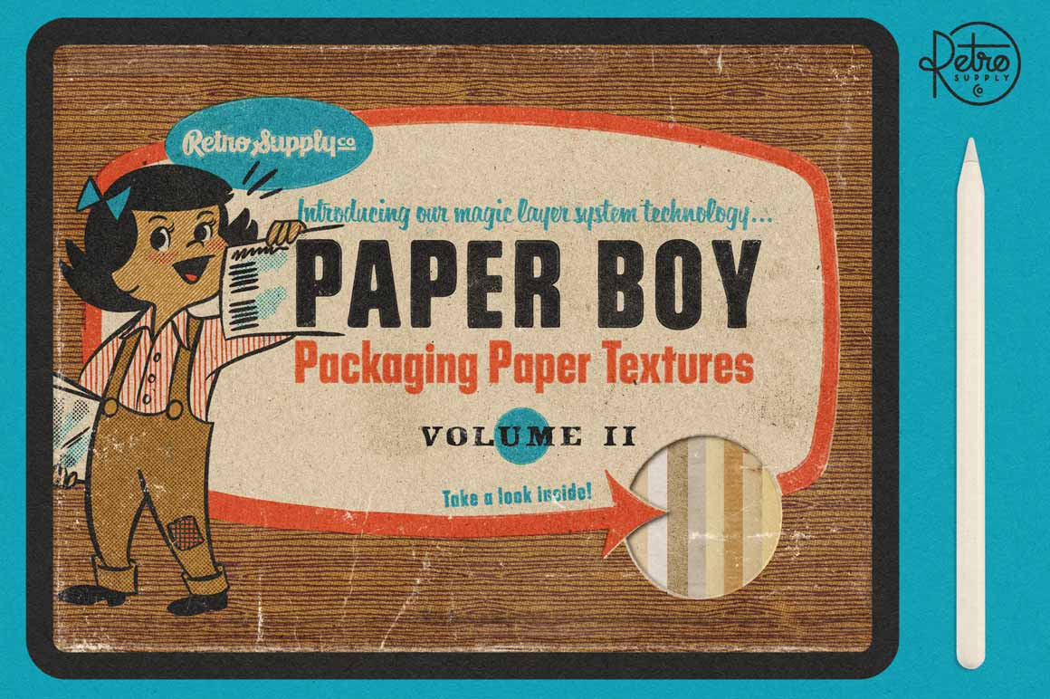 Paper Boy Paper Texture Bundle for Procreate
