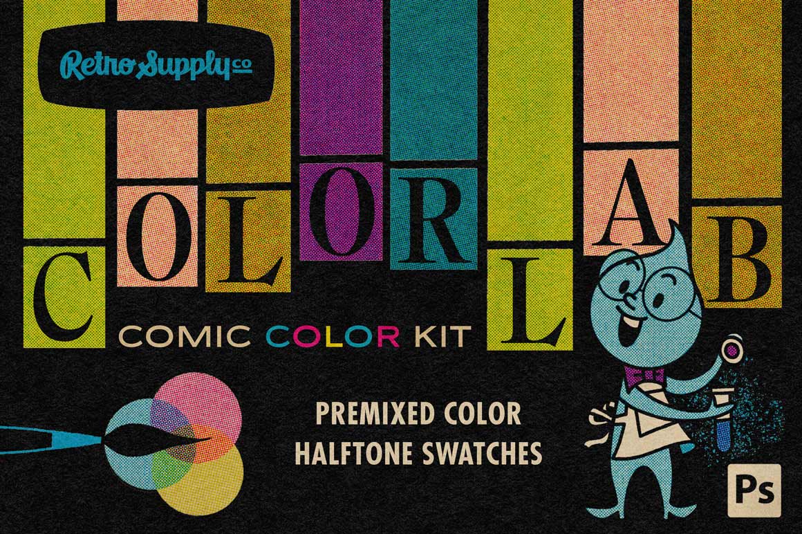 ColorLab Premixed Swatches for Photoshop | RetroSupply Co.
