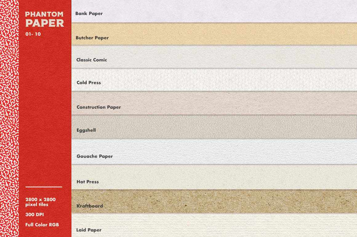 Phantom Paper Vol. 01 for Photoshop