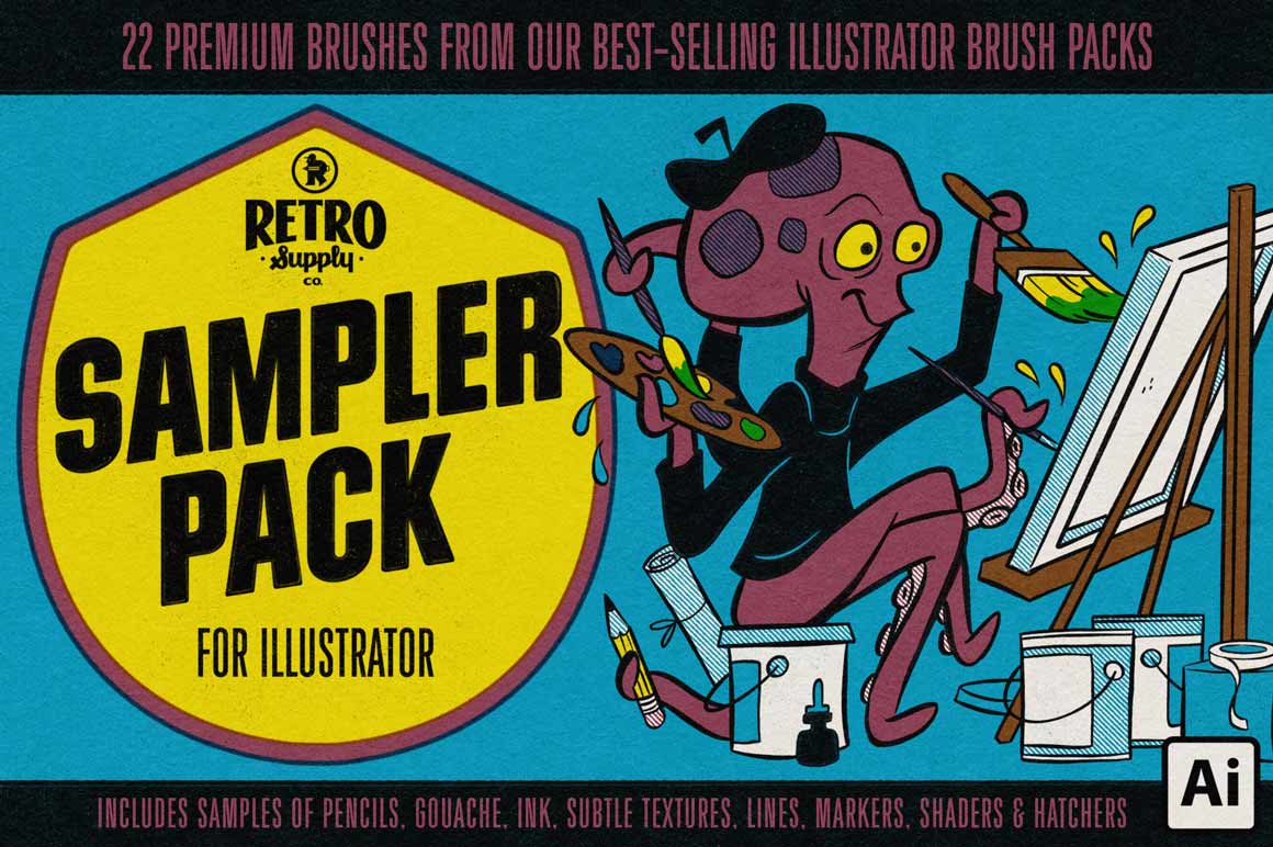 Illustrator Brush Sampler Pack