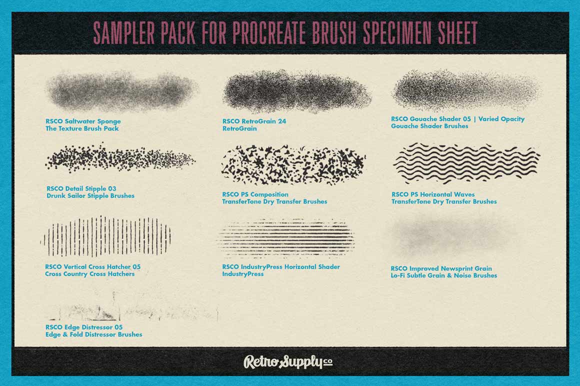 Procreate Brush Sampler Pack