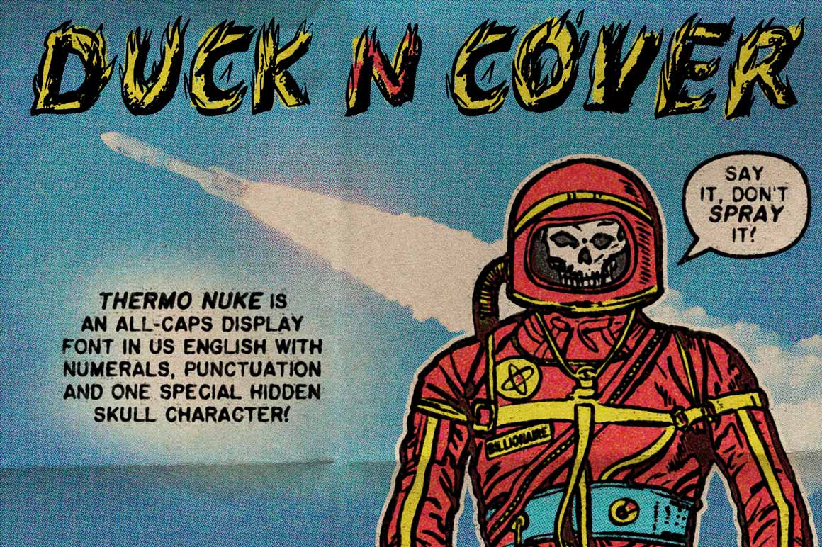 Ted Nuke Thermo-Nuke Font | RetroSupply Co.