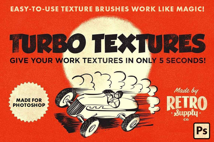 Turbo Textures Brush Kit for Adobe Photoshop