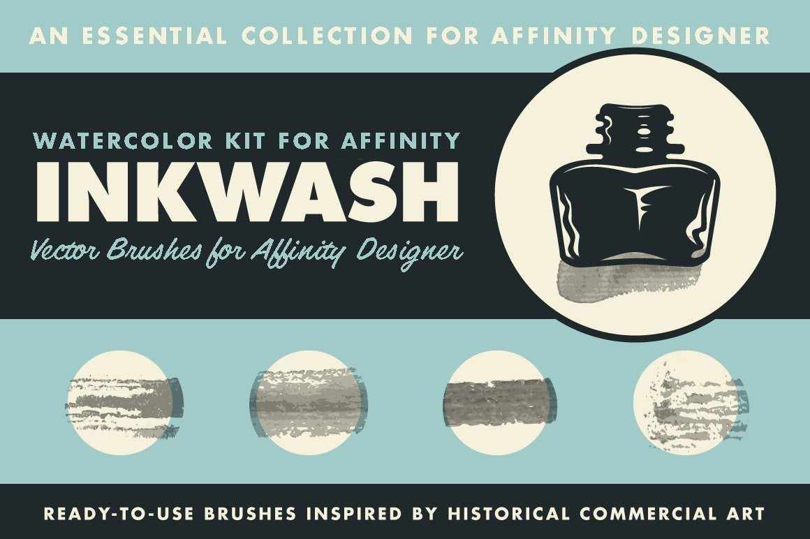 Affinity Designer Brush Sampler Pack Affinity Designer Brushes RetroSupply Co. 