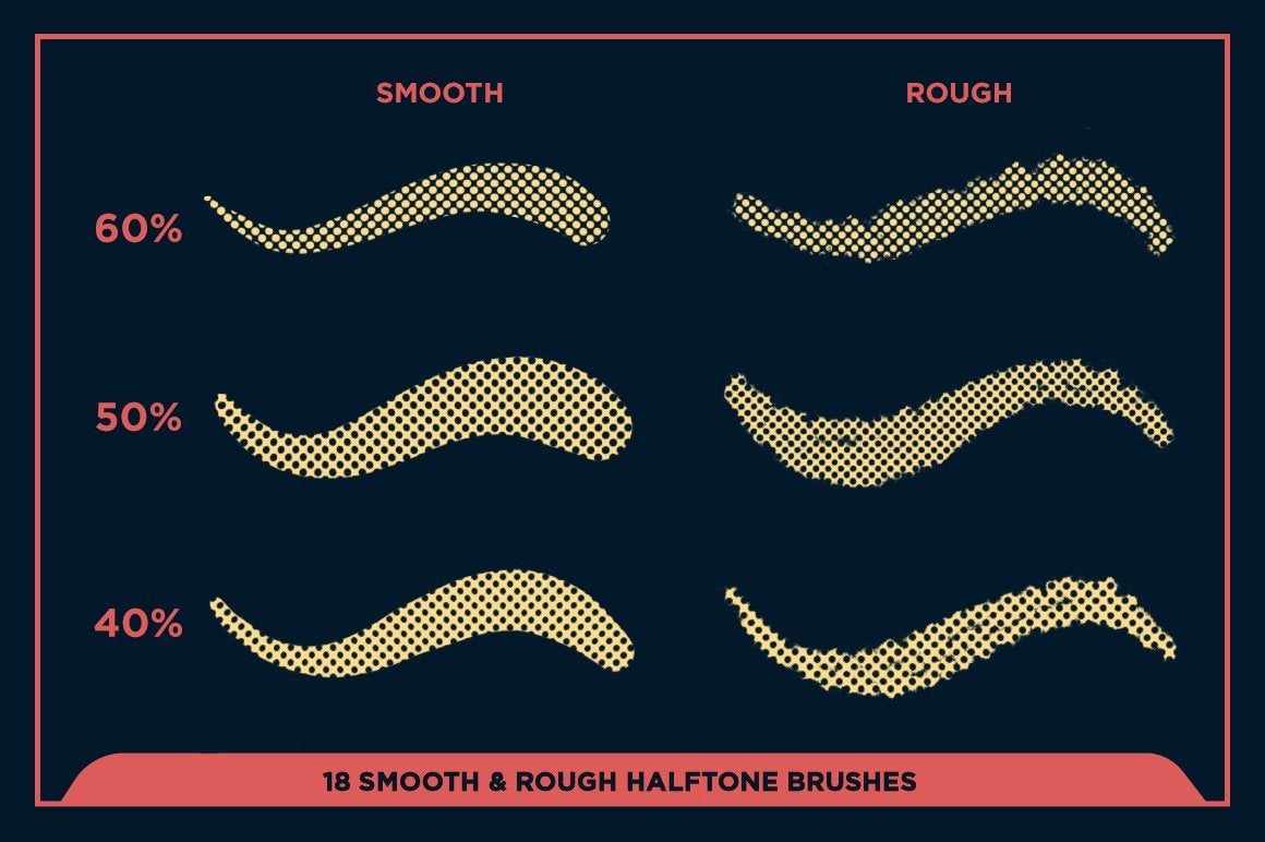 Black Magic Halftones | Halftone Brushes for Procreate Brushes RetroSupply Co 