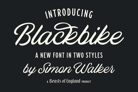 Blackbike Fonts RetroSupply Co. 