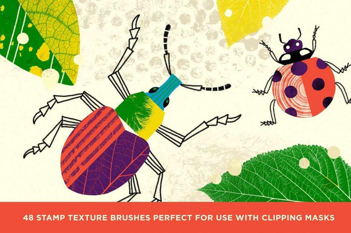 Bug Lab | Nature Texture Brushes for Photoshop Brushes RetroSupply Co. 