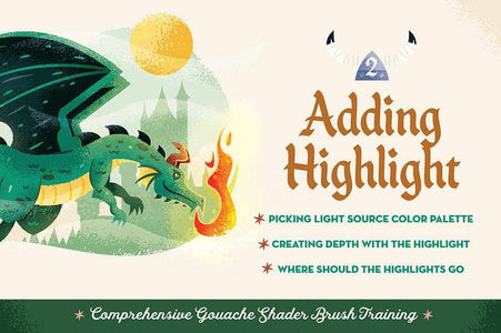 Comprehensive Gouache Shader Brush Training with Adam Grason Resources RetroSupply Co. 