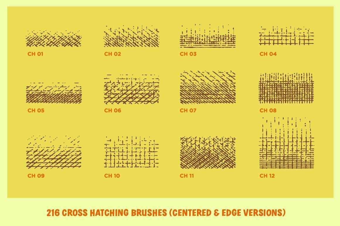 Cross-Country Crosshatchers for Adobe Illustrator Adobe Illustrator RetroSupply Co. 