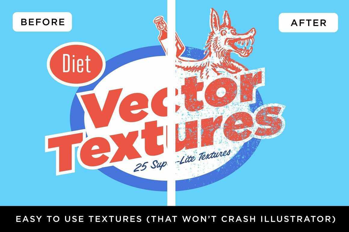 Diet Vector Textures Bundle Adobe Illustrator RetroSupply Co 