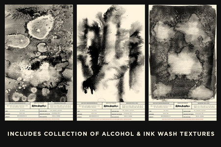 Dirty Ink | Ink Wash Textures Adobe Photoshop RetroSupply Co 