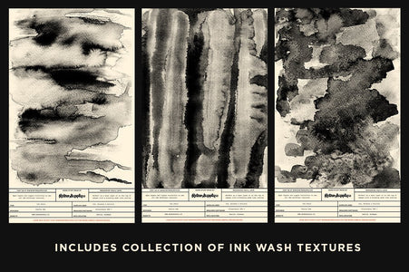Dirty Ink | Ink Wash Textures Adobe Photoshop RetroSupply Co 