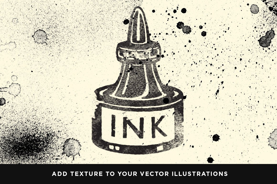 Dirty Ink | Ink Wash Textures Adobe Photoshop RetroSupply Co 
