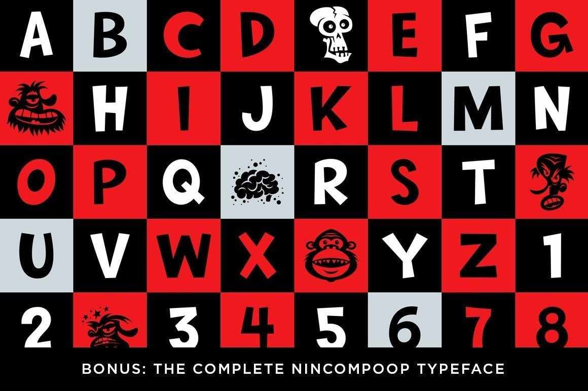 Nincompoop Cartoon Font by Von Glitschka