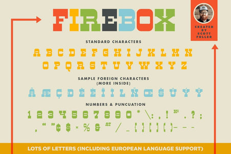 Firebox Font Fonts RetroSupply Co 