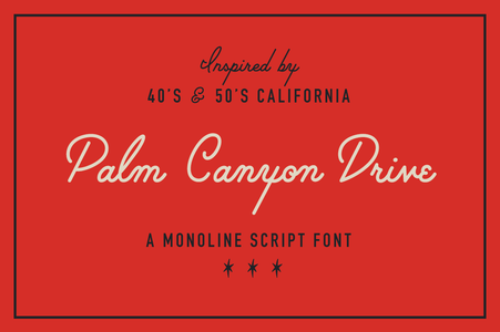 Fonts - Palm Canyon Drive