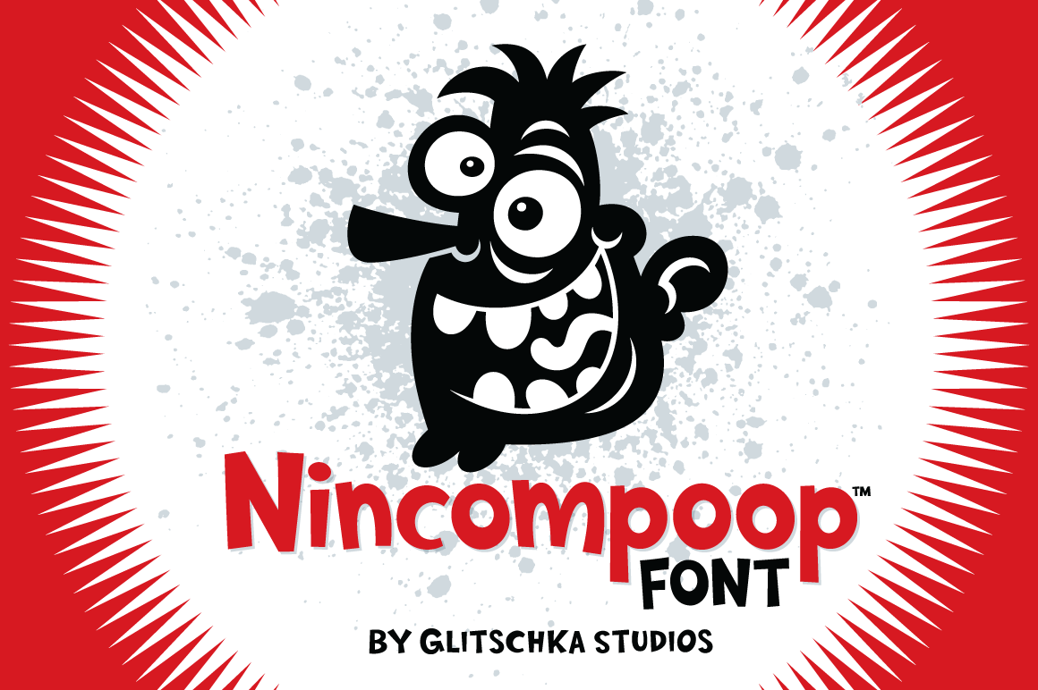 Nincompoop Cartoon Font by Von Glitschka
