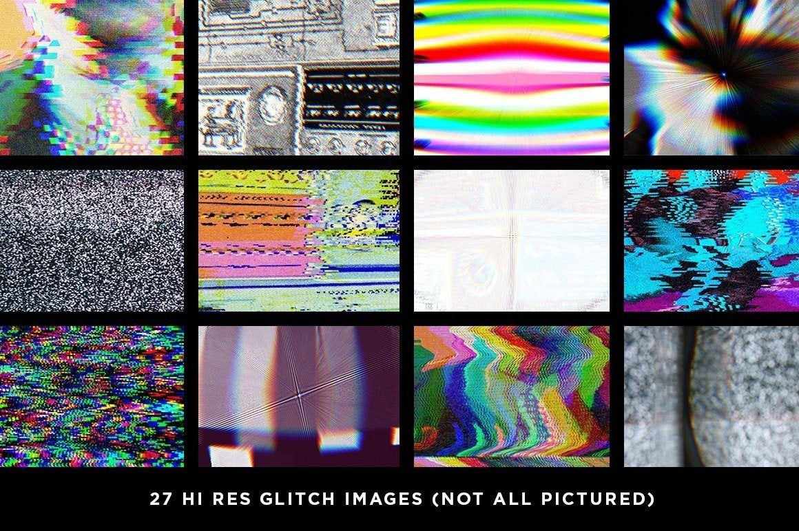 Glitch Effects | Affinity Glitch Bundle Affinity Designer Brushes RetroSupply Co. 