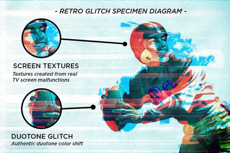 Glitch Effects | Affinity Glitch Bundle Affinity Designer Brushes RetroSupply Co. 
