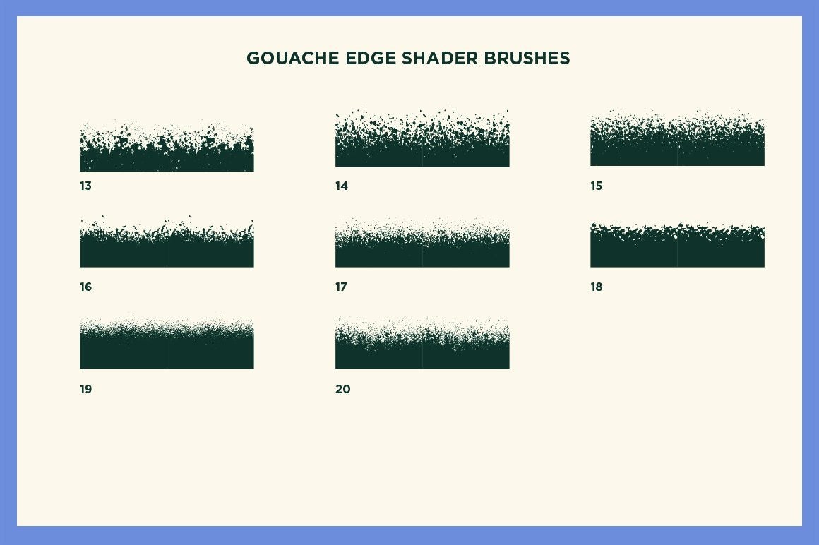 Gouache Shader Brushes for Adobe Illustrator Adobe Illustrator RetroSupply Co. 