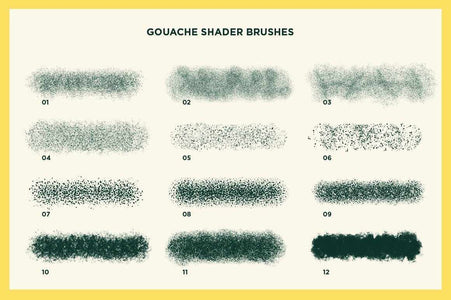 Gouache Shader Brushes for Adobe Illustrator Adobe Illustrator RetroSupply Co. 