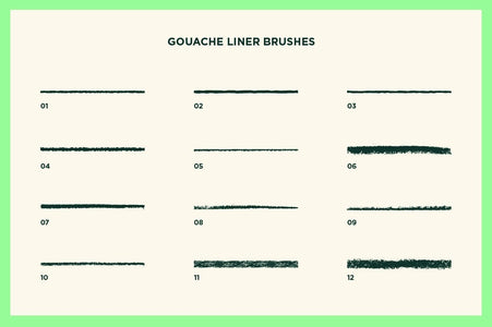 Gouache Shader Brushes for Adobe Illustrator Adobe Illustrator RetroSupply Co. 