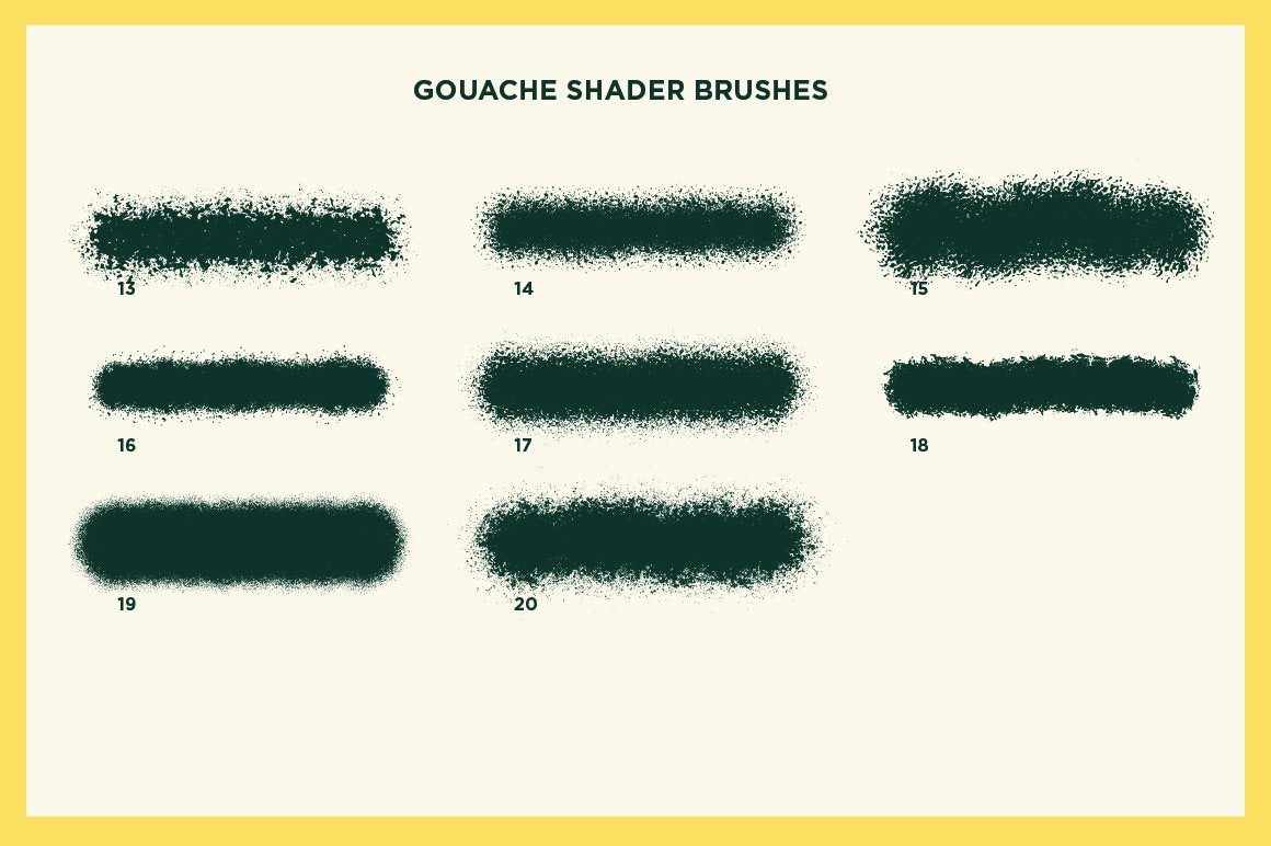 Gouache Shader Brushes for Adobe Illustrator - RetroSupply Co.