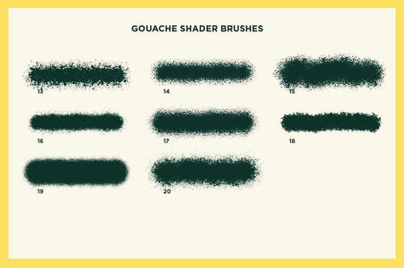 Gouache Shader Brushes for Adobe Illustrator Adobe Illustrator RetroSupply Co. 