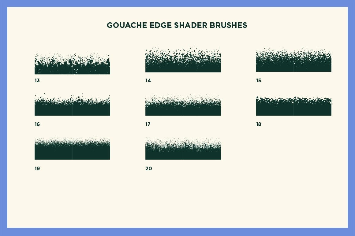 Gouache Shader Brushes for Affinity Brushes RetroSupply Co. 