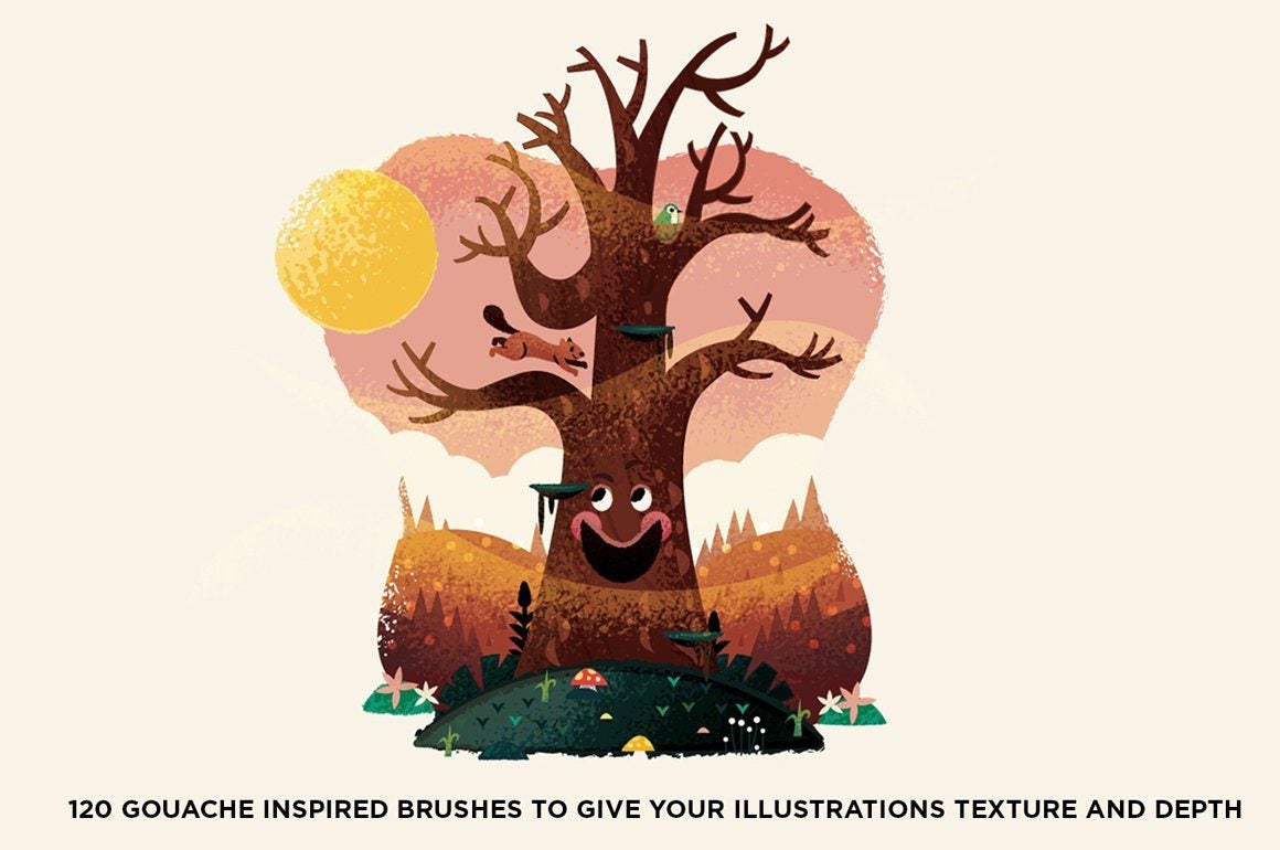 Gouache Brush Procreate Graphic by FreyaArtProcreate · Creative Fabrica