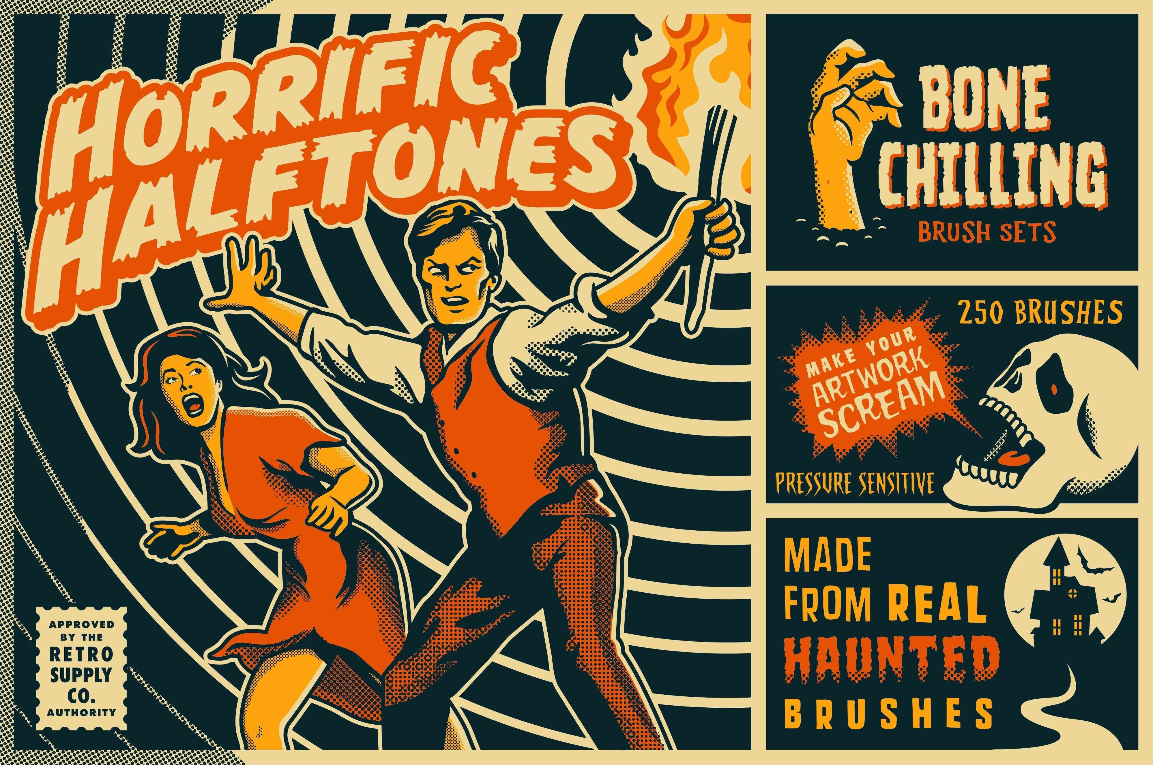Halftone Brushes | RetroSupply Co.