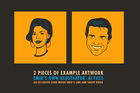 How to Draw a Vector Portrait Webinar with Emir Ayouni RetroSupply Co. 