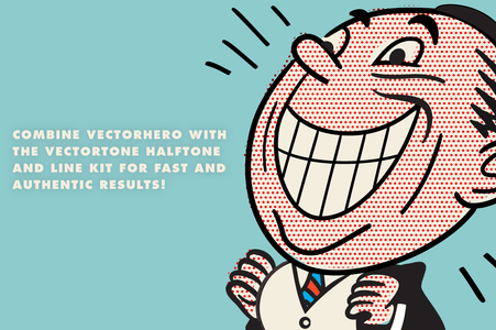 VectorHero Ink Brushes for Adobe Illustrator by RetroSupply