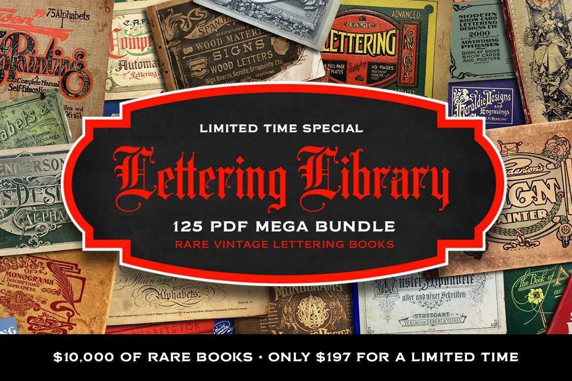 Lettering Library | Mega Bundle Resources RetroSupply Co 