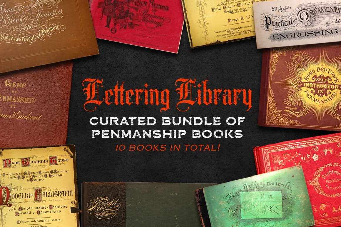 Lettering Library | Penmanship Bundle Resources RetroSupply Co. 