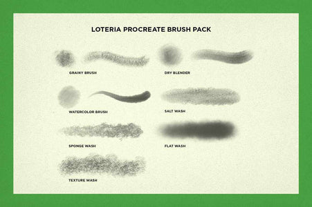 Lotería Procreate Brush & Tutorial Pack Procreate Brushes RetroSupply Co. 