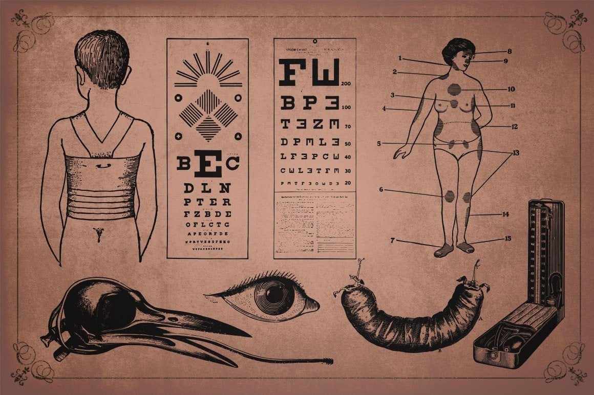 Medical Art | Massive Clip Art Pack Clip Art RetroSupply Co 