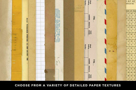 Paper Artifacts | Texture & Ephemera Bundle Textures RetroSupply Co 