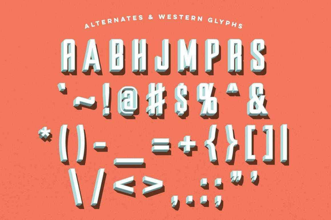 Parts and Labor | Layered Retro Font - RetroSupply Co.
