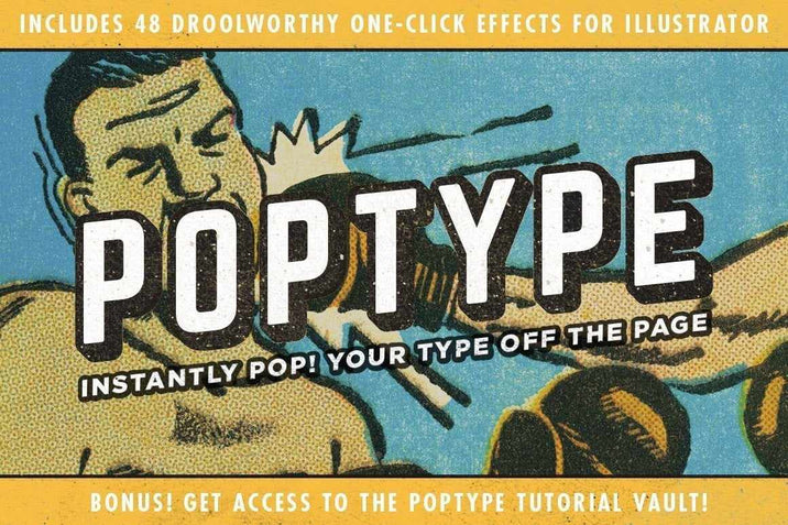 PopType | Graphic Styles and More Adobe Illustrator RetroSupply Co 