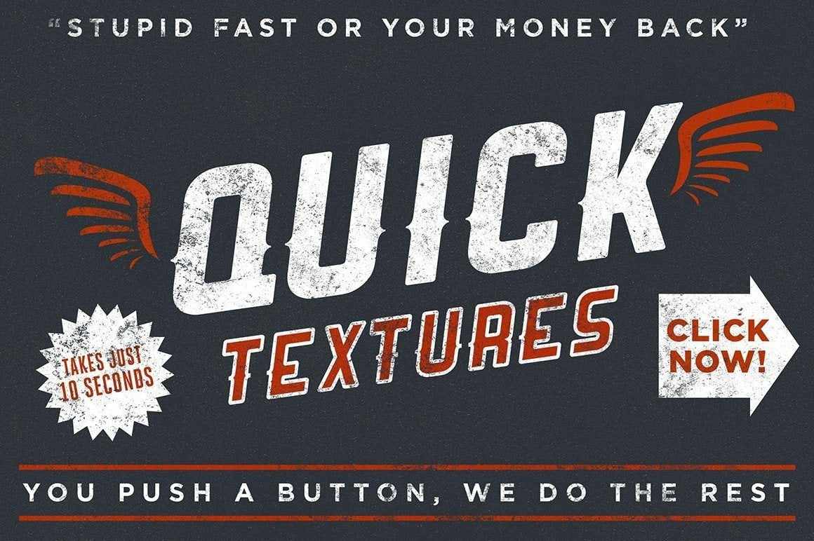 Premium Quick Texture PSD Kit Layer Styles RetroSupply Co 