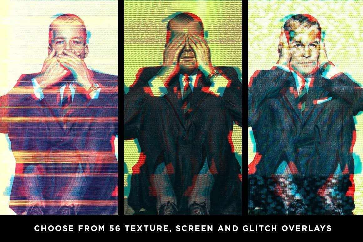 RetroGlitch | Photoshop Glitch Bundle Adobe Photoshop RetroSupply Co 