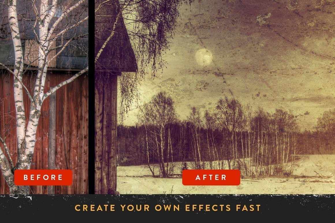 RetroLab Premium Photo Effect Kit Adobe Photoshop RetroSupply Co 