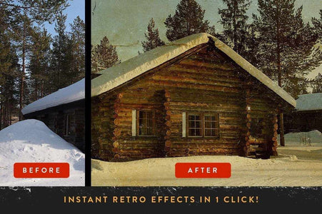 RetroLab Premium Photo Effect Kit Adobe Photoshop RetroSupply Co 